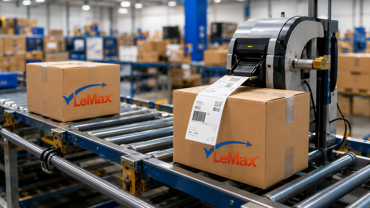LeMax 仓库贴标与包装作业场景